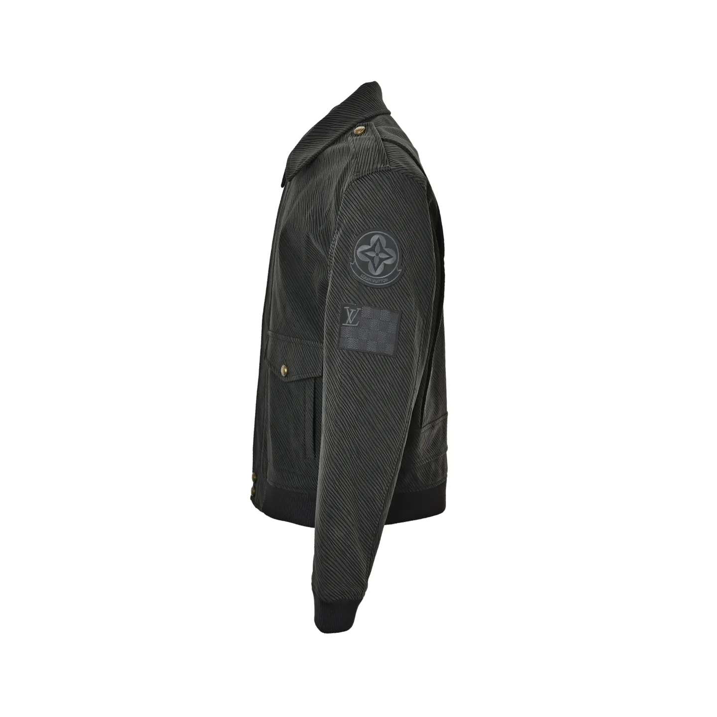 Louis Vuitton/Louis Vuitton twill button shoulder patch lapel jacket jacket